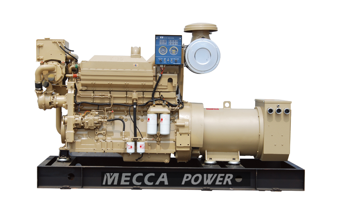Generador diesel de motor marino Cummins KT19-M de 373KW